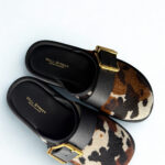 COW PRINT CLOGS