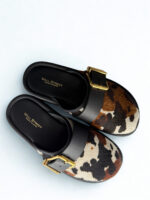 COW PRINT CLOGS