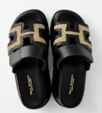 BLACK RAFFIA PLATFORMS - Image 3