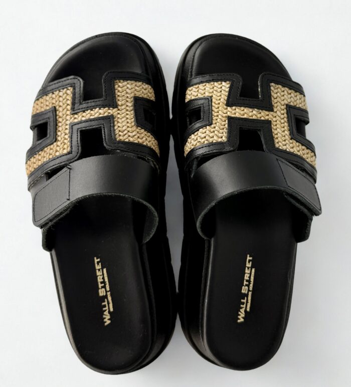 BLACK RAFFIA PLATFORMS - Image 3