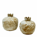 BEIGE CERAMIC POMEGRANATE