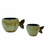 CERAMIC MUG WITH FISH TAIL HANDLE – TURQUOISE