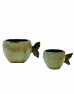 CERAMIC MUG WITH FISH TAIL HANDLE – TURQUOISE