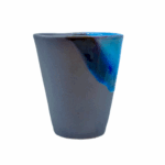CERAMIC WATER GLASS – GREY BLUE