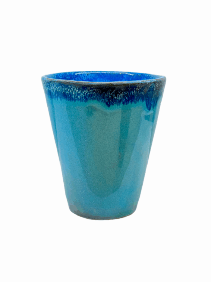 CERAMIC WATER GLASS – BLUE - Image 1