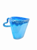 HEART CERAMIC MUG - BLUE