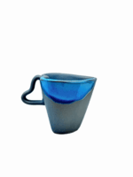 HEART CERAMIC SMALL MUG - GREY & BLUE