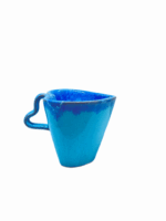 HEART CERAMIC SMALL MUG - BLUE