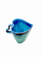 HEART CERAMIC SMALL MUG - BLUE - Image 2