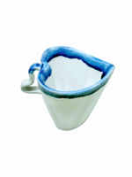 HEART CERAMIC SMALL  MUG - WHITE & BLUE - Image 3