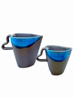 HEART CERAMIC MUG - GREY & BLUE - Image 3