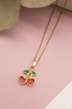 CHERRY PENDANT NECKLACE - Image 2