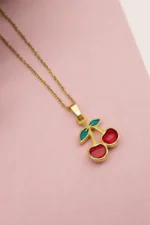CHERRY PENDANT NECKLACE