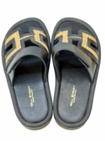 BLACK RAFFIA SANDALS - Image 4