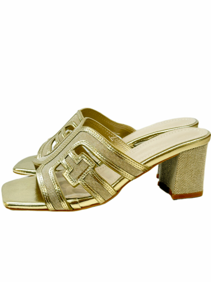 SIGNATURE DESIGN MULES - GOLD - Image 2