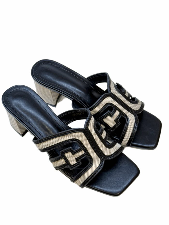 SIGNATURE DESIGN MULES - BLACK - Image 1