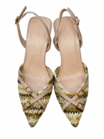 WOVEN STRAW SLINGBACK HEELS WITH BUCKLES - Image 3