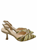 WOVEN STRAW SLINGBACK HEELS WITH BUCKLES - Image 2