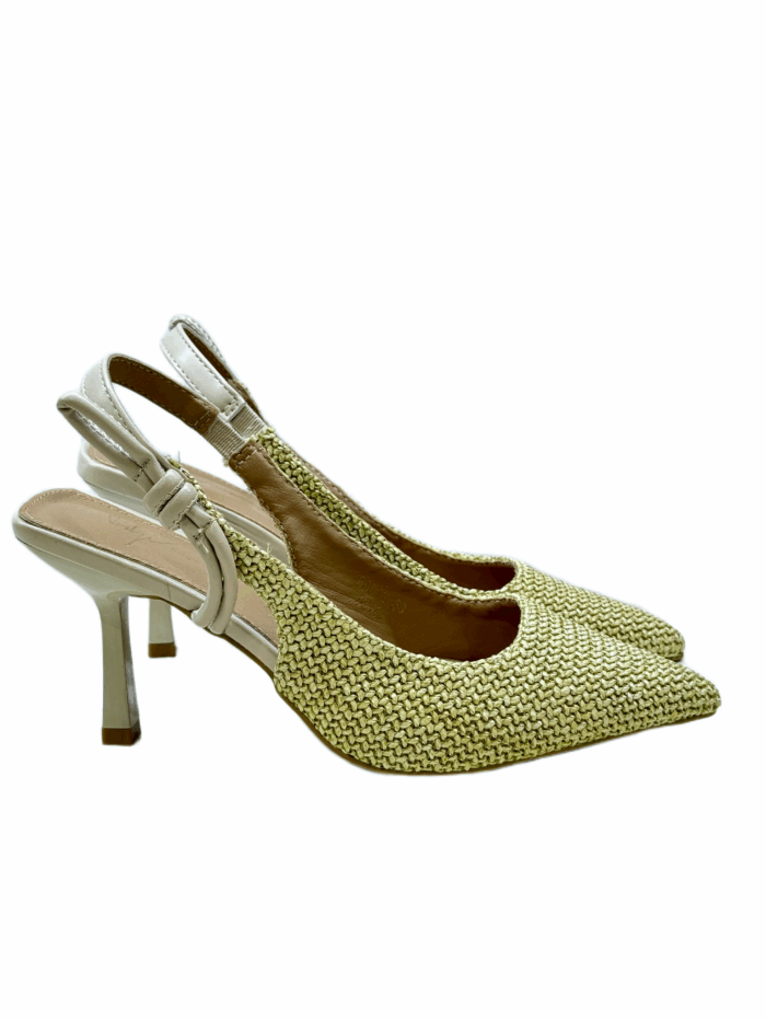 STRAW SLINGBACK HEELS - Image 2