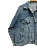 DENIM JACKET WITH CRYSTAL EYE DETAIL - Image 3