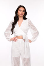 WHITE STRIPED PANTS - Image 2
