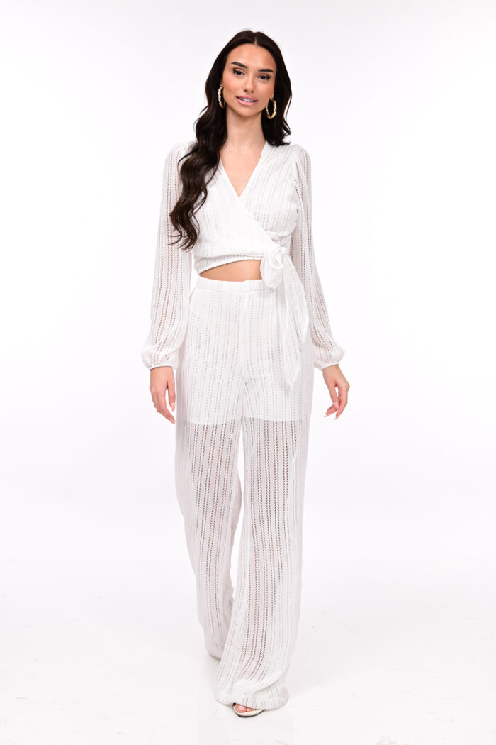 WHITE STRIPED PANTS - Image 3