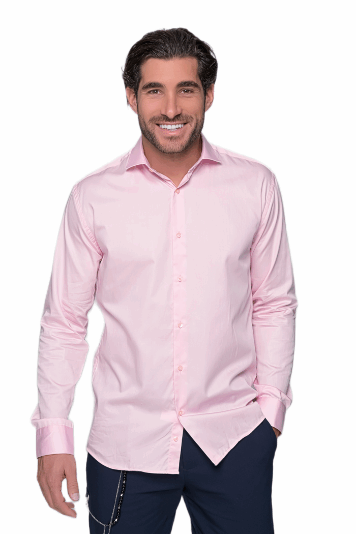 SLIM FIT PINK SHIRT - Image 1