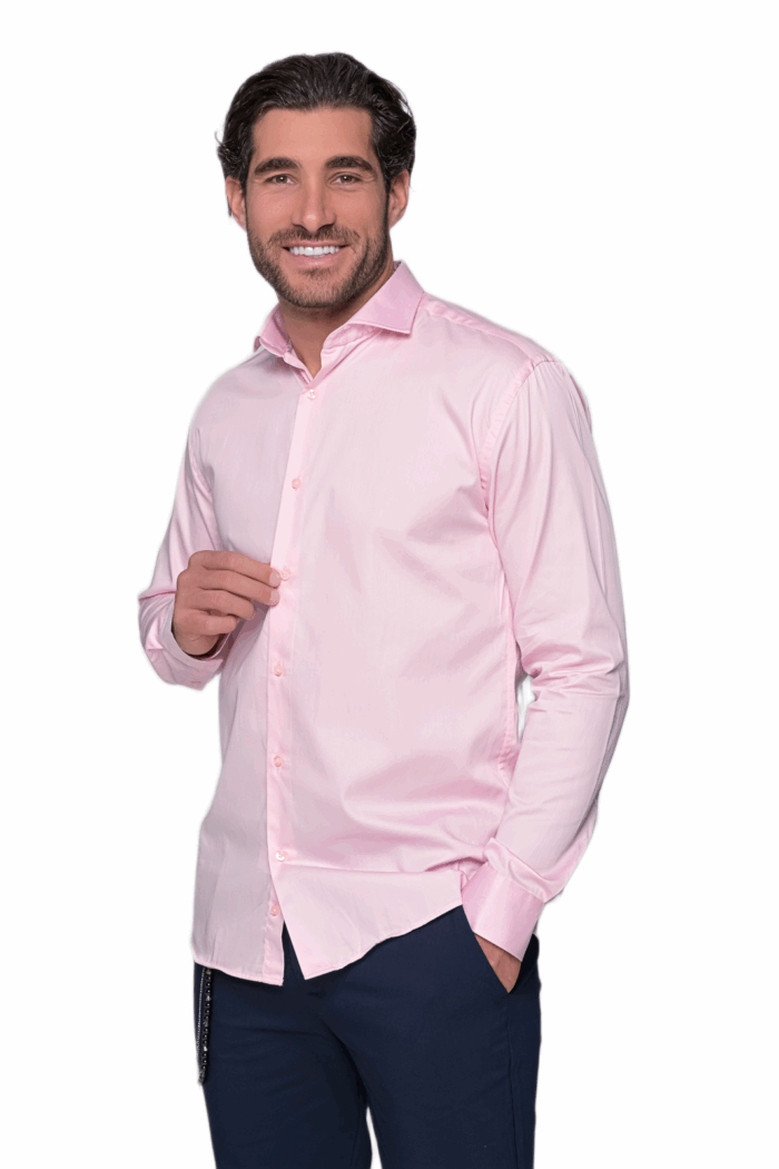 SLIM FIT PINK SHIRT - Image 3