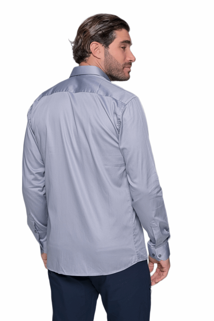 SLIM FIT GREY SHIRT - Image 2