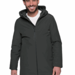 KHAKI HOODED WINTER JACKET