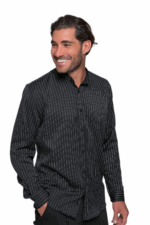 BLACK STRIPED SHIRT