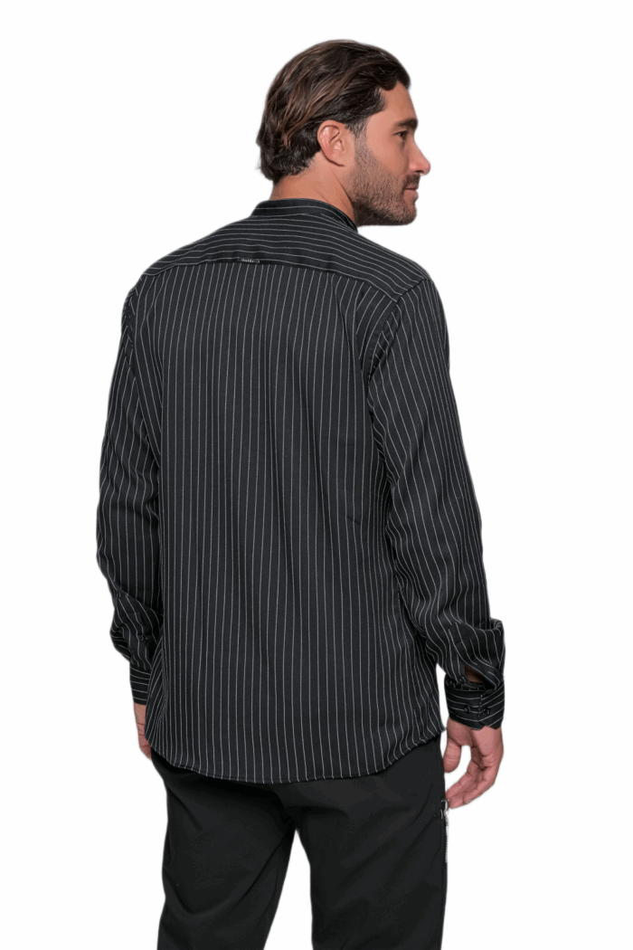 BLACK STRIPED SHIRT - Image 5