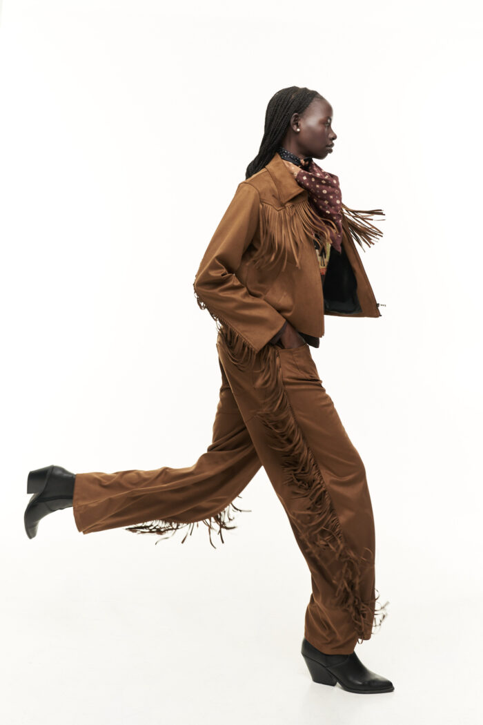 COWBOY SUEDE CAMEL PANTS - Image 4