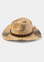 COWBOY STYLE HAT W/ BRAIDED HATBAND - Image 3