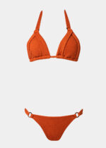 CAPRI BIKINI BOTTOM - DUSTY RED CRINKLE - Image 4