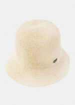 ECRU KNITTED BUCKET STYLE HAT
