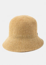 BEIGE KNITTED BUCKET STYLE HAT - Image 2