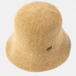 BEIGE KNITTED BUCKET STYLE HAT