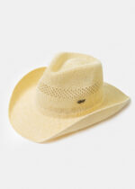 ECRU KNITTED COWBOY HAT