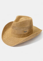 BROWN KNITTED COWBOY HAT
