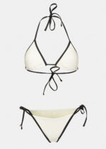 ARUBA BIKINI BOTTOM - CREAM/BLACK DACRON - Image 2