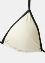 ARUBA BIKINI TOP - CREAM/BLACK DACRON - Image 3