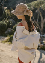 BROWN STRAW HAT W/ BROWN RIBBON - Image 3