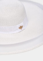 TOTAL WHITE STRAW HAT - Image 3