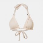 CAPRI BIKINI TOP - CREAM CRINKLE