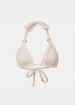 CAPRI BIKINI TOP - CREAM CRINKLE