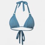 CAPRI BIKINI TOP - AIR FORCE BLUE RIB