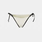 ARUBA BIKINI BOTTOM - CREAM/BLACK DACRON