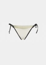 ARUBA BIKINI BOTTOM - CREAM/BLACK DACRON