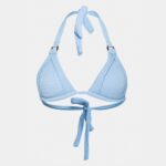 CAPRI BIKINI TOP - BABY BLUE CRINKLE